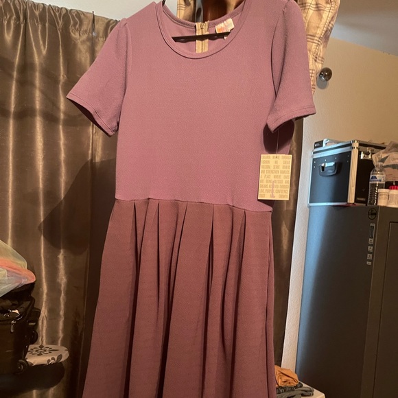 LuLaRoe Dresses & Skirts - Amelia large with tags two-tone purple